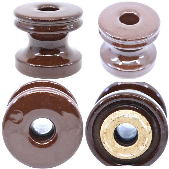 Railroad Insulators Vintage Ceramic & Glass [Lot of 7] - Picture 2 of 10